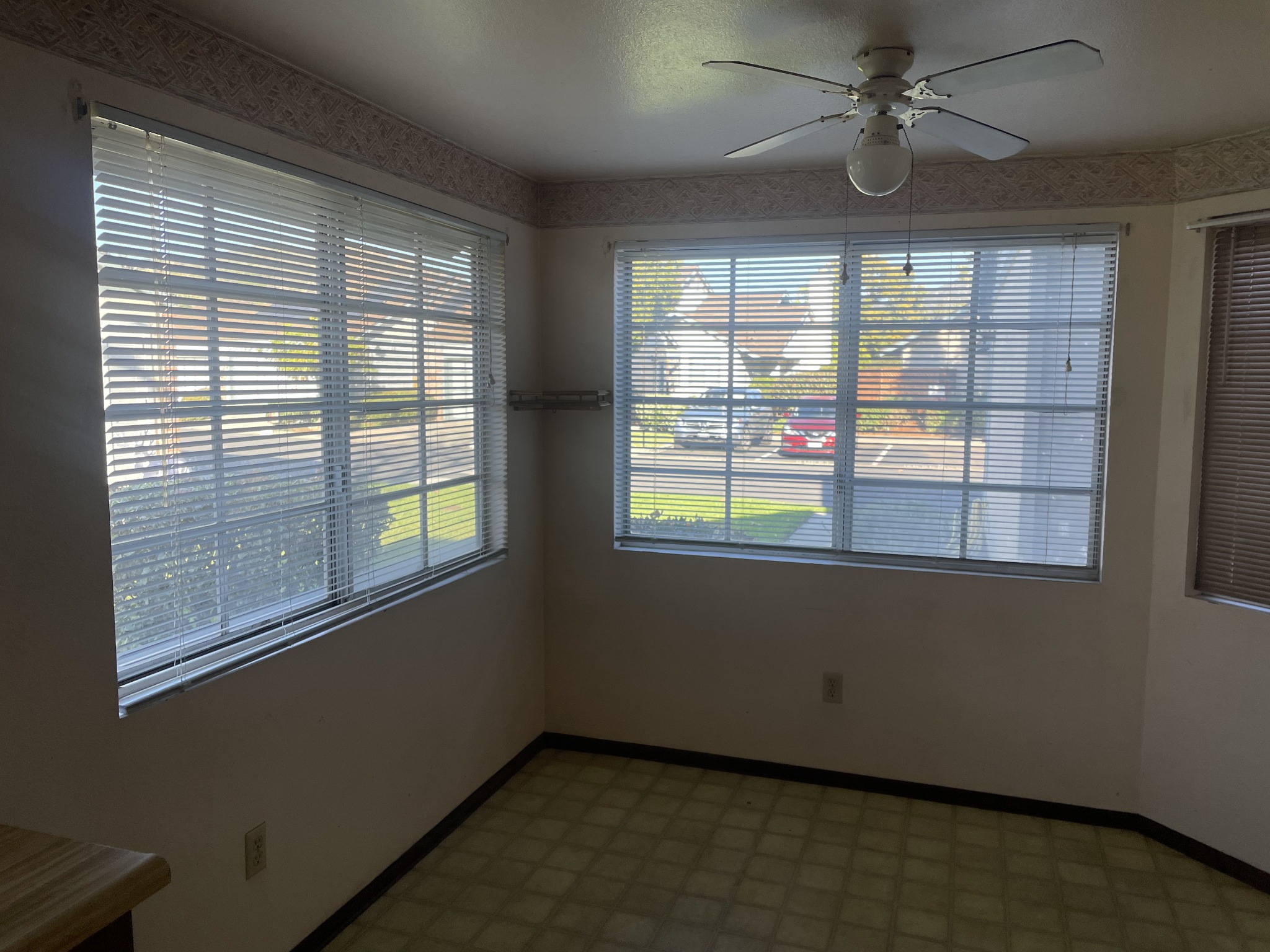 Dining nook before